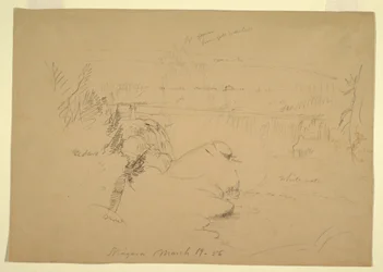 Niagara Falls, View from Goat Island, March 19, 1856
