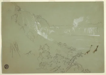 Niagara Falls from the Base of Prospect Point, 1856 or 1858