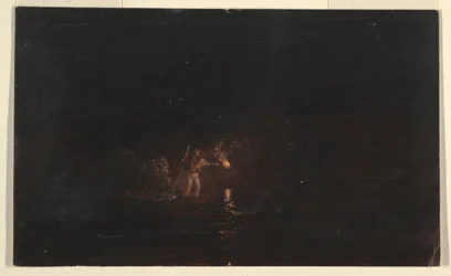 Night Fishing Scene, 1868–69