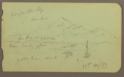 Popocatapel; Verso: Frieze on Texcoco Hotel, December 18, 1883