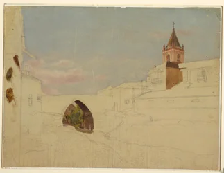 South American city view, 1857