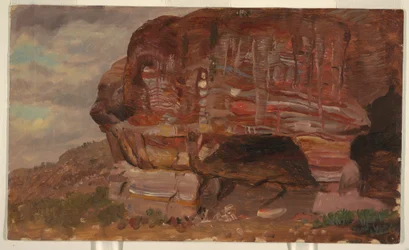 Study of a Zoomorphic Rock, Petra, 1868
