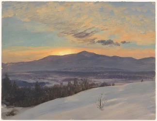 Sunset Across the Hudson Valley, Winter, 1870–80