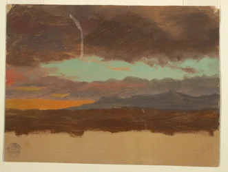 Sunset Over Hudson Valley, 1865–75