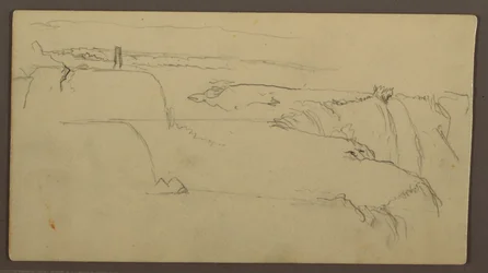 Sunset Over Bank with Ship, 1858