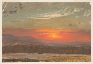 Sunset Over the Catskills, 1870–80