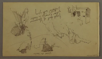 Town Below a Mountain Top, Hilltop Town, possibly 1868–69