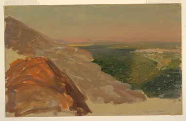 View of a plain with Damascus, Syria, May 1868