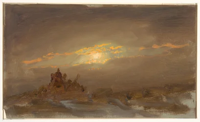 Winter Landscape at Moonlight, ca. 1870