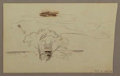 Drawing, Wooded Slope, Hill Country, 1863