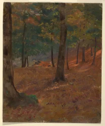 Drawing, Woodland Scene, 1870–80