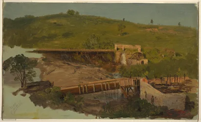 Hill with Viaducts and Ruined Mills, Near Catskill, New York