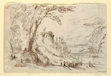 Imaginary Landscape with Classical Ruins