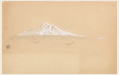 Mount Chimborazo from the House of Senior Pablo Bustamante, Riobamba, Ecuador