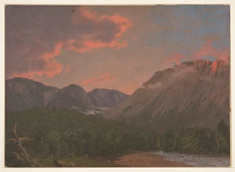 Mountain Landscape at Sunset