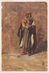 Study of a Standing Bedouin