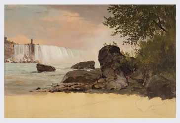 View of the Canadian Falls and Goat Island