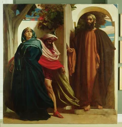 Jezebel and Ahab Met by Elijah, c.1862-3