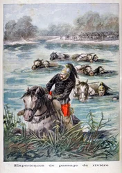French Cavalry Fording a River