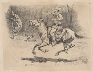 Spurring His Horse in Pursuit