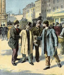 Arrest of Leopold Emile Aron, 1895