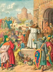 Peter the Hermit Preaching the Crusade
