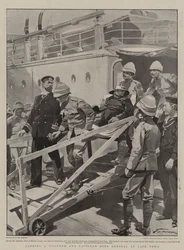 Landing a Wounded and Captured Boer General at Cape Town