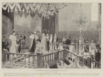 The Coronation of the Czar, the Emperor Crowning the Empress
