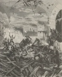 The Winter Palace after the explosion, evening of February 17, 1880