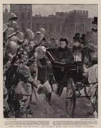 Three Cheers for the Queen, the Canadian Troops from South Africa at Windsor