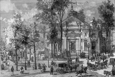 View of the Panorama Marigny Theatre During Its Construction by Charles Garnier in Paris