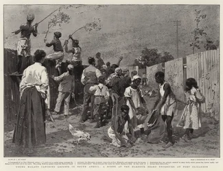 Young Malays Catching Locusts in South Africa, a Scene at the Harbour Board Enclosure at Port Elizabeth