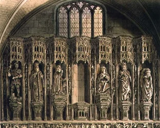 Screen over the Chantry of Henry the Fifth, plate O from 
