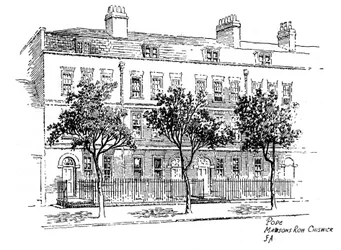 Alexander Pope, Mawsons Row, Chiswick, London