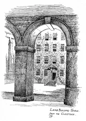Lamb Building, Temple, from the cloisters, London, 1912