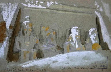Four Colossal Statues of Ramesses II at the Great Temple at Abu Simbel