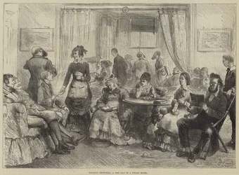 Holiday Sketches, a Wet Day in a Welsh Hotel