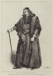 Mr Henry Irving as Shylock in The Merchant of Venice at the Lyceum Theatre