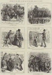 Sketches in the Crowd on the Day of the Shah