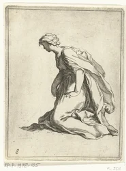 Kneeling Young Woman (series title: 15 Small Figures)