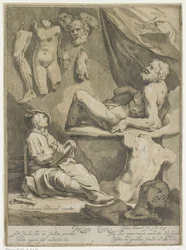 Title Page of Oorspronkelyk en Vermaard Konstryk Tekenboek (Title Page for: Abraham Bloemaert, Oorspronkelyk en Vermaard Konstryk Tekenboek. Part 1)