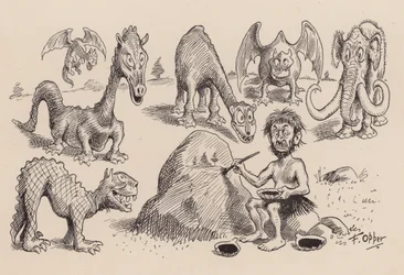 Our Antediluvian Ancestors by F Opper: Number Forty One