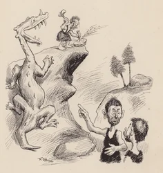 Our Antediluvian Ancestors by F Opper: Number Four