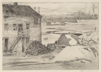 Low Tide, Cos Cob Bridge, 1915