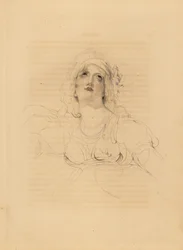 Portrait of Lady Emma Hamilton, mistress of Horatio Nelson