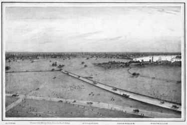 Panorama of Calcutta, India