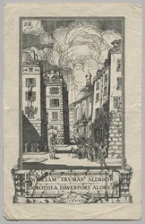 Bookplate: William Truman Aldrich and Dorthea Davenport Aldrich, Ex Libris inscribed