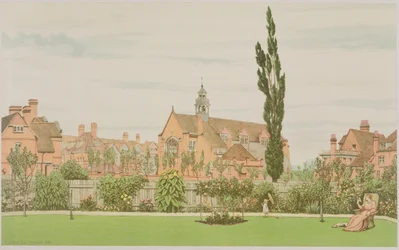 Church and Parsonage, Bedford Park, 1881
