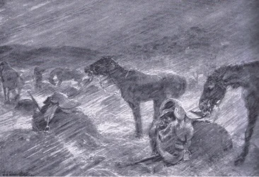 A South African Hail Storm, from After Pretoria: The Guerilla War