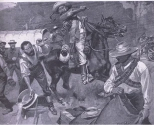 Boer Treatment of Peace Envoys: The Flogging of Margendaal, from After Pretoria: The Guerilla War